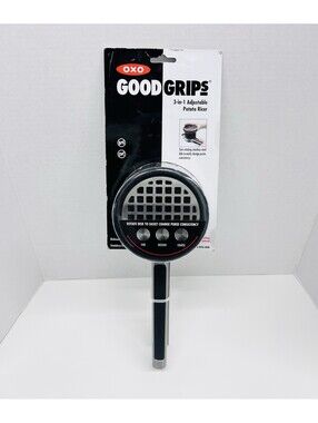 OXO Good Grips 3-in-1 Adjustable Potato Ricer Black/Silver